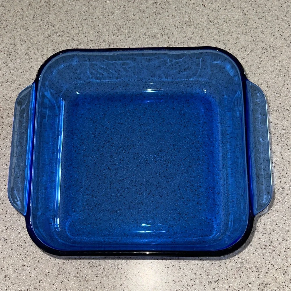 Vintage Pyrex Cobalt Blue square baking dish, 8-inch 8X8